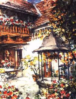 Brunnen - Gemälde Prof. Küffer