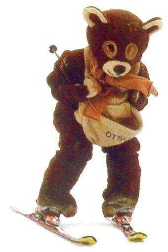 Ötscherbär auf Schi