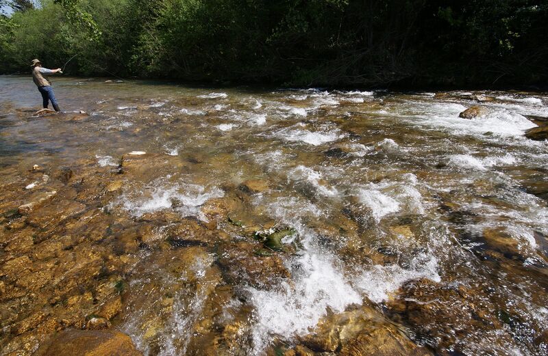 Datei:Fischen in der Pielach.jpg