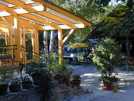 Wintergarten Morgensonne außen