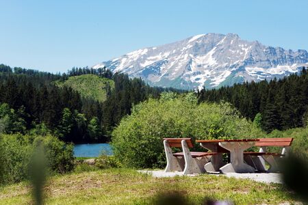 Rastplatz mit Ötscherblick