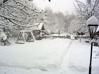 Winter im Nostalgiegarten