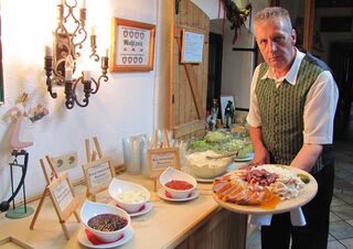 Aufbau des Vorspeisenbuffets