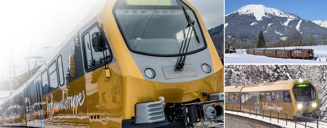 Anreise mit Mariazellerbahn im Winter