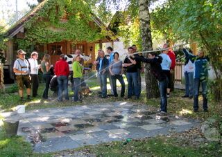 Almolympiade -Feuerwehrspritze