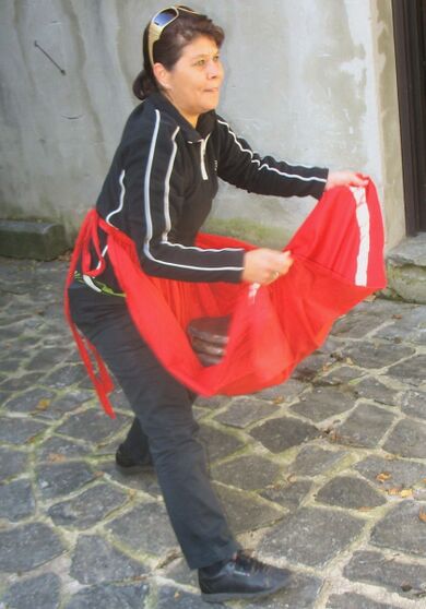 Kuhfladen fangen beim K-Werfen