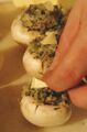 Gefüllte Champignons
