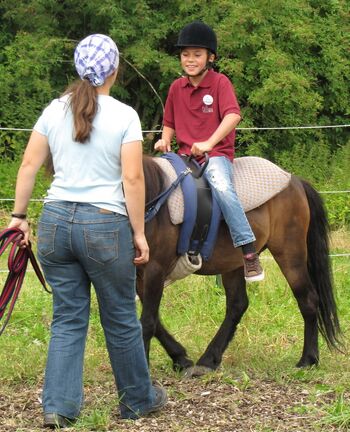 Kinder reiten - Plank