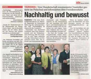 Pressemeldung NÖN zur Nachhaltigkeitskonferenz 2008