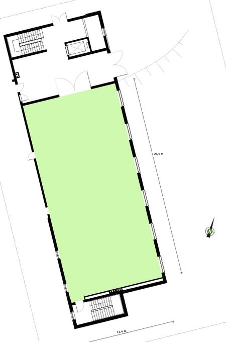 Saal Talblick - Plan
