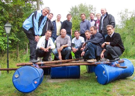 Floßbau - Steinschaler Teich