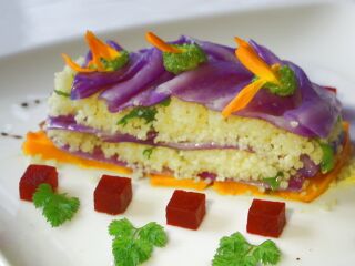 Couscous-Schnitte vegan