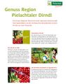 Dirndlsteigschild: Genussregion Pielachtaler Dirndl