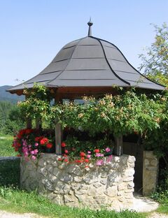 Brunnenlogo als Rondo im Steinschaler Dörfl