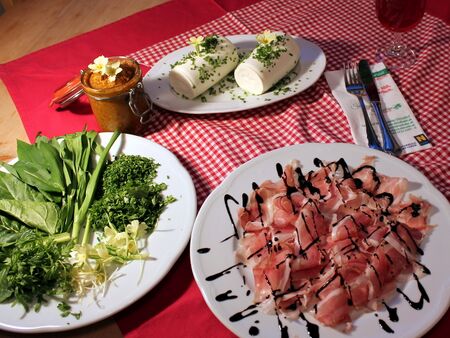 Regionales Essen im Frühling