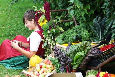 Bio-Ernte aus eigenen Garten