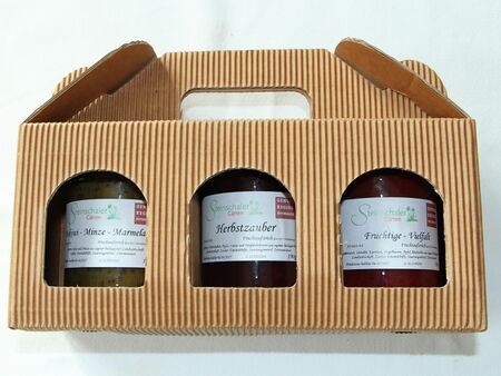 drei Marmeladen in Box