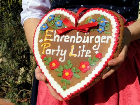 Lebkuchenherz nach Kundenwunsch