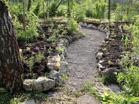 Produktionsgarten erhält neuen Weg