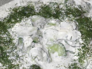 Gurkensalat mit Dille