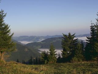 Blick ins Dirndltal von Eisensteinhütte