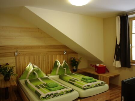 Bett im Zimmer Esche