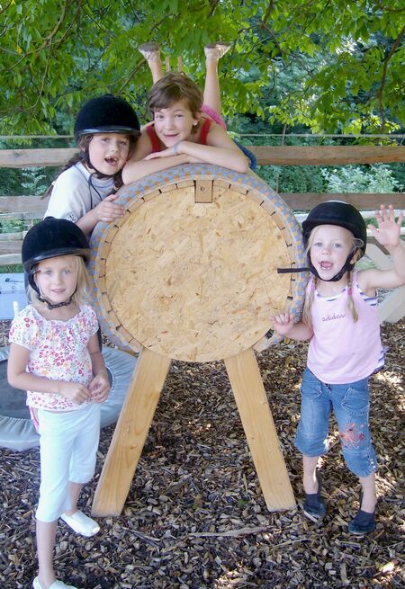 Spaß am Tonnenpferd