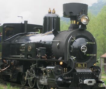 Dampflok Mh6 in voller Fahrt