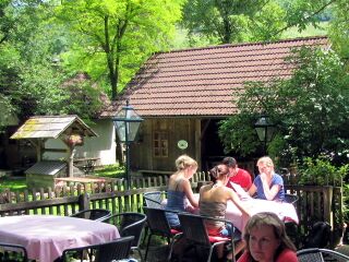 Blick auf Nostalgiegarten