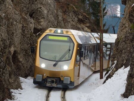 Anreise mit der Himmelstreppe im Winter