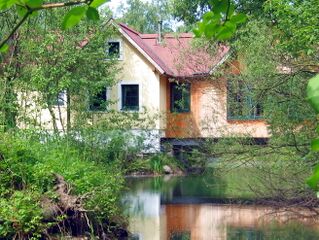 Haus Teichbrücke im Frühjahr