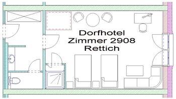 Plan vom Zimmer 2908 - Rettich