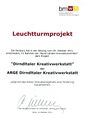 Urkunde Leuchtturmprojekt 2011