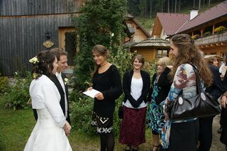 Gratulation dem Brautpaar