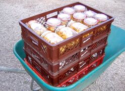 Kompottfuhre zum Lagerkeller