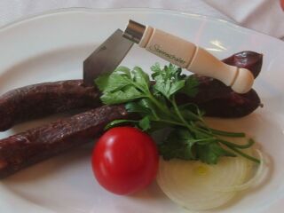 geräucherte Hirschwürstel