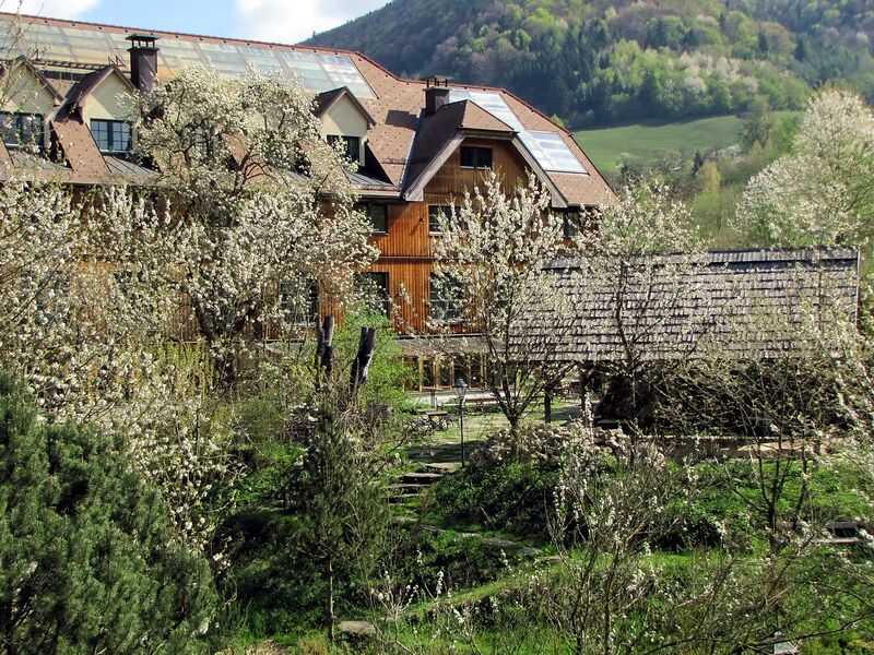 Datei:SH Südbau m Garten Frühling.jpg