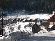 Blick vom Stallbodenweg aufs Steinschaler Dörfl