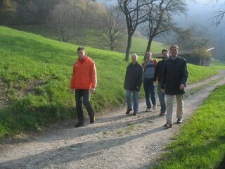 Morgenwanderung einer Seminargruppe