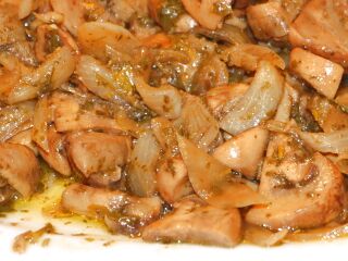 Bio-Champignons als Vorspeise oder zum Frühstück