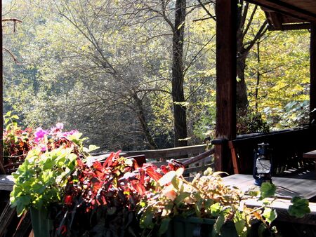 Blick von der Teichhaus Terrasse - Spätherbst