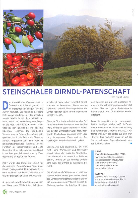 :Dirndl-Patenschaft im BOKU-Magazine