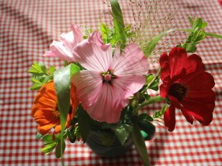 Dekoblüten aus dem Garten