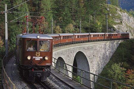 Flagschiff der Növog: Ötscherbär auf Saugrabenviadukt
