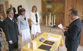 Hochzeit Frau und Univ. Prof. Alfred Lohninger