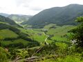 Blick vom Steinschaler Dörfl Spazierwegweg ins Pielachtal
