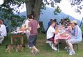 mit Hund auf der Eibeck-Terrasse